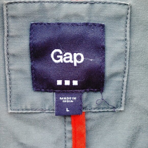 GAP Anorak Jacket Full Zip Cargo Pockets Fall Jacket Women's Size Large - Picture 3 of 7